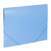 Папка на резинках BRAUBERG "Office", голубая, до 300 листов, 500 мкм, 228078 за 91 ₽. Папки на резинках пластиковые. Доставка по РФ. Без переплат!