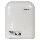 Сушилка для рук SONNEN HD-165, 1650 Вт, пластиковый корпус, белая, 604191 за 3&nbsp;472 ₽. Сушилки для рук.  Доставка по РФ. Без переплат!