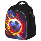 Рюкзак BRAUBERG KIDS MIND с пеналом в комплекте, 2 отделения, "Football", 40х28х18 см, 273178 за 1&nbsp;465 ₽. Рюкзаки для начальной и средней школы.  Доставка по РФ. Без переплат!