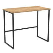 Стол BRABIX "SMART CD-020", 900х500х770 мм, ЛОФТ, металл/ЛДСП бунратти, каркас черный, 641950 за 4 161 ₽. Столы компьютерные на металлокаркасе "Loft".  Доставка по РФ. Без переплат!