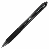 Ручка гелевая автоматическая с грипом BRAUBERG "OFFICE STYLE", ЧЕРНАЯ, линия 0,4 мм, 144123 за 40 ₽. Ручки гелевые автоматические.  Доставка по РФ. Без переплат!