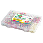 Набор для создания бижутерии и украшений BEADS SET, 450 элементов, 24 вида, BRAUBERG KIDS, 664695 за 495 ₽. Наборы для изготовления бижутерии.  Доставка по РФ. Без переплат!