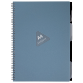 Тетрадь обложка пластик, А4 80 л., гребень, 4 разделителя, клетка, BRAUBERG, синий, 405364 за 261 ₽. Тетради формата А4.  Доставка по РФ. Без переплат!