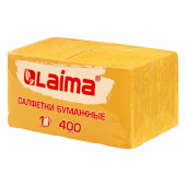 Салфетки бумажные 400 шт., 24х24 см, "Big Pack", жёлтые, 100% целлюлоза, LAIMA, 114726 за 274 ₽. Салфетки столовые.  Доставка по РФ. Без переплат!