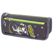 Пенал мягкий ЮНЛАНДИЯ, 2 отделения, полиэстер, "Cosmonaut", серый, 21х6х9 см, 270275 за 289 ₽. Пеналы мягкие.  Доставка по РФ. Без переплат!