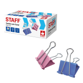 Зажимы для бумаг STAFF ECO, КОМПЛЕКТ 12 шт., 32 мм, на 140 листов, цветные, картонная коробка, 274039 за 66 ₽. Зажимы для бумаг.  Доставка по РФ. Без переплат!