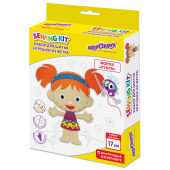 Набор для шитья игрушки из фетра "Куколка", ЮНЛАНДИЯ, 664733 за 109 ₽. Наборы для рукоделия.  Доставка по РФ. Без переплат!