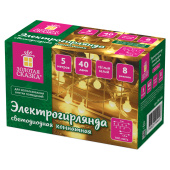 Электрогирлянда-нить комнатная "Шарики" 5 м, 40 LED, теплый белый свет, 220 V, контроллер, ЗОЛОТАЯ СКАЗКА, 591348 за 396 ₽. Электрогирлянды и световые фигуры.  Доставка по РФ. Без переплат!