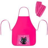 Фартук с нарукавниками для уроков труда ПИФАГОР, 1 карман, 46x54 см, "Black kitten", 273761 за 248 ₽. Фартуки для уроков труда.  Доставка по РФ. Без переплат!