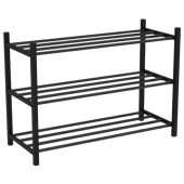 Полка для обуви BRABIX "SMART SR-007", 710х285х498 мм, ЛОФТ, 3 полки, металл, чёрная, 701980 за 1 871 ₽. Этажерки и полки для обуви.  Доставка по РФ. Без переплат!