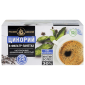 Цикорий молотый РУССКИЙ ЦИКОРИЙ жареный, 25 фильтр-пакетов по 2 г, нхи2003 за 128 ₽. Цикорий растворимый.  Доставка по РФ. Без переплат!