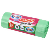 Мешки для мусора 30 л, зеленые, в рулоне 30 штук, ПНД 10 мкм, 50x60 см, серия "Classic", BOOMHOUSE (БУМХАУС), 702652 за 75 ₽. Мешки для мусора универсальные.  Доставка по РФ. Без переплат!