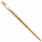 Кисть BRAUBERG, щетина, плоская, № 12, 200204 за 57 ₽. Кисти для рисования.  Доставка по РФ. Без переплат!