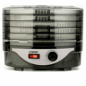 Сушилка для овощей CENTEK CT-1658, объём 4 л, 270 Вт, 5 поддонов, механическое управление, черная за 4 464 ₽. Сушилки для продуктов.  Доставка по РФ. Без переплат!