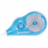 Корректирующая лента BRAUBERG MAXI PLUS, 5 мм х 25 м, механизм перемотки, корпус голубой, блистер, 272500 за 133 ₽. Корректирующие ленты.  Доставка по РФ. Без переплат!