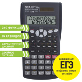 Калькулятор инженерный STAFF STF-810 (161х85 мм), 240 функций, 10+2 разрядов, двойное питание, 250280 за 850 ₽. Калькуляторы инженерные.  Доставка по РФ. Без переплат!