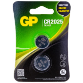 Батарейки литиевые GP Lithium CR2025 "таблетки, дисковые, кнопочные" КОМПЛЕКТ 2 шт., блистер, CR2025-2CRU2 за 184 ₽. Батарейки.  Доставка по РФ. Без переплат!