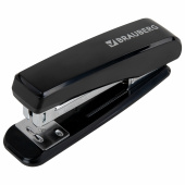 Степлер №24/6, 26/6 BRAUBERG "Standard", до 30 листов, черный, 272755 за 229 ₽. Степлеры настольные.  Доставка по РФ. Без переплат!