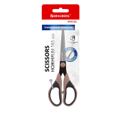 Ножницы BRAUBERG "Special" 165 мм, тефлоновое антискользящее покрытие, 2-х сторонняя заточка, 236787 за 226 ₽. Ножницы универсальные.  Доставка по РФ. Без переплат!