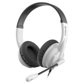 Наушники с микрофоном (гарнитура) A4TECH HU-10, проводные, 2 м, USB, черные с белым, 1611415 за 2&nbsp;565 ₽. Гарнитуры.  Доставка по РФ. Без переплат!