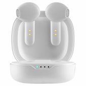 Наушники с микрофоном (гарнитура) DEFENDER TWINS 920, Bluetooth, беспроводные, белые, 63920 за 1 214 ₽. Гарнитуры беспроводные.  Доставка по РФ. Без переплат!