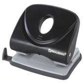 Дырокол BRAUBERG "Original", до 25 листов, черный, 222542 за 483 ₽. Дыроколы настольные.  Доставка по РФ. Без переплат!