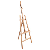 Мольберт напольный BRAUBERG ART CLASSIC, бук, угол 60°, 63х174(231)х68см, высота холста 126см,190652 за 8 575 ₽. Мольберты.  Доставка по РФ. Без переплат!