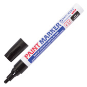 Маркер-краска лаковый (paint marker) 4 мм, ЧЕРНЫЙ, НИТРО-ОСНОВА, алюминиевый корпус, BRAUBERG PROFESSIONAL PLUS, 151445 за 96 ₽. Маркеры-краски лаковые.  Доставка по РФ. Без переплат!