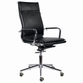 Кресло офисное BRABIX PREMIUM "Kayman EX-532", экокожа, хром, черное, 532543 за 19 591 ₽. Кресла современного дизайна.  Доставка по РФ. Без переплат!