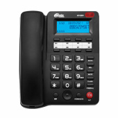 Телефон RITMIX RT-550 black, АОН, спикерфон, память 100 номеров, тональный/импульсный режим, 80001483 за 2 939 ₽. Стационарные телефоны.  Доставка по РФ. Без переплат!