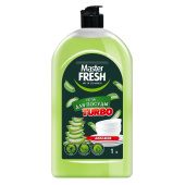 Средство для мытья посуды 1 л MASTER FRESH TURBO "Алоэ вера", гель, флип-топ, С0008037 за 158 ₽. Средства для мытья посуды.  Доставка по РФ. Без переплат!