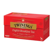 Чай TWININGS "English Breakfast", 25 пакетиков в конвертах по 2 г, БРИТАНИЯ, 12005 за 951 ₽. Чай пакетированный.  Доставка по РФ. Без переплат!