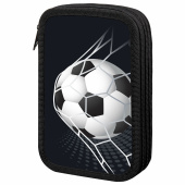 Пенал ПИФАГОР, 3 отделения, ламинированный картон, 19х11 см, "Ball kick", 272253 за 468 ₽. Пеналы каркасные.  Доставка по РФ. Без переплат!