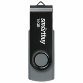 Флеш-диск 16 GB SMARTBUY Twist USB 2.0, черный, SB016GB2TWK за 619 ₽. Флеш-диски USB.  Доставка по РФ. Без переплат!