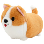 Игрушка мягкая "Корги", 25 см, цвет светло-коричневый, WOOZOO (ВУЗУ), 666780 за 451 ₽. Мягкие игрушки.  Доставка по РФ. Без переплат!