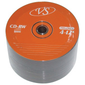 Диски CD-RW VS 700 Mb 4-12x Bulk (термоусадка без шпиля), КОМПЛЕКТ 50 шт., VSCDRWB5001 за 5 162 ₽. Диски CD, DVD, BD (Blu-ray).  Доставка по РФ. Без переплат!