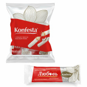 Конфеты KONFESTA со сливочно-кокосовым кремом, вафельные, 500 г, пакет за 430 ₽. Конфеты фасованные.  Доставка по РФ. Без переплат!