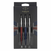 Набор PARKER "Jotter London Trio": шариковая ручка, гелевая ручка и механический карандаш, 2032740 за 4&nbsp;311 ₽. Подарочные ручки в наборах.  Доставка по РФ. Без переплат!