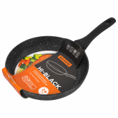 Сковорода 24 см, антипригарное покрытие, soft-touch ручка, SCOVO "Hi-Black", HB-003 за 1&nbsp;587 ₽. Сковороды, ВОКи, сотейники.  Доставка по РФ. Без переплат!