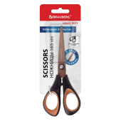 Ножницы BRAUBERG "Heavy Duty", 165 мм, суперпрочные, титановое покрытие, 2-х сторонняя заточка, 236789 за 298 ₽. Ножницы универсальные.  Доставка по РФ. Без переплат!