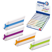 Ластик BRAUBERG "Jet", 57х16х16 мм, цвет ассорти, треугольный, скошенные края, 228718 за 17 ₽. Ластики классические.  Доставка по РФ. Без переплат!