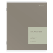 Тетрадь предметная MonoPastel 48 л., пластиковая обложка, ГЕОМЕТРИЯ, клетка, подсказ, BRAUBERG, 405506 за 57 ₽. Тетради предметные.  Доставка по РФ. Без переплат!