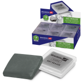 Ластик-клячка художественный, серый, в футляре, 40x36x10 мм, BRAUBERG ART "CLASSIC", 271154 за 43 ₽. Ластики художественные.  Доставка по РФ. Без переплат!