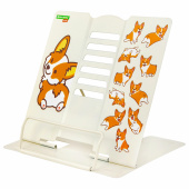 Подставка для книг и учебников BRAUBERG KIDS "Corgi Pup", регулируемый угол наклона, металл, 238054 за 505 ₽. Подставки для книг.  Доставка по РФ. Без переплат!