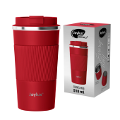 Термокружка 510 мл JOYLUX (ДЖОЙЛЮКС) EVERY DAY, нержавеющая сталь SUS304, силиконовый рукав, красный матовый, 700294 за 657 ₽. Термокружки.  Доставка по РФ. Без переплат!