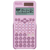 Калькулятор инженерный BRAUBERG SC-991ES-PLUS-PK (164х80 мм), 552 функции, 10+2 разряда, РОЗОВЫЙ, 272654 за 1 290 ₽. Калькуляторы инженерные.  Доставка по РФ. Без переплат!