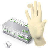 Перчатки смотровые латексные CONNECT, 45 пар (90 штук), размер XL (очень большие), - за 794 ₽. Перчатки медицинские.  Доставка по РФ. Без переплат!