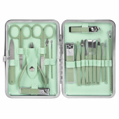 Универсальный набор для маникюра и педикюра 18 в 1 в футляре, STANDARD, зеленый, WBZ (ВБЗ), 609489 за 723 ₽. Инструменты для маникюра и педикюра.  Доставка по РФ. Без переплат!