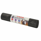 Мешки для мусора 30 л, черные, в рулоне 20 шт., особо прочные, ПВД 20 мкм, 50х60 см, LAIMA, 605330 за 108 ₽. Мешки для мусора универсальные.  Доставка по РФ. Без переплат!