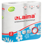 Полотенца бумажные бытовые, спайка 2 шт., 2-х слойные, (2х30 м), LAIMA, 22х23 см, белые, 128726 за 219 ₽. Полотенца бумажные офисно-бытовые.  Доставка по РФ. Без переплат!